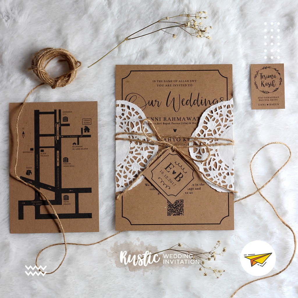Detail Undangan Rustic Simple Nomer 14