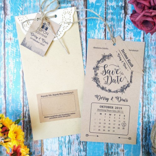 Detail Undangan Rustic Simple Nomer 15