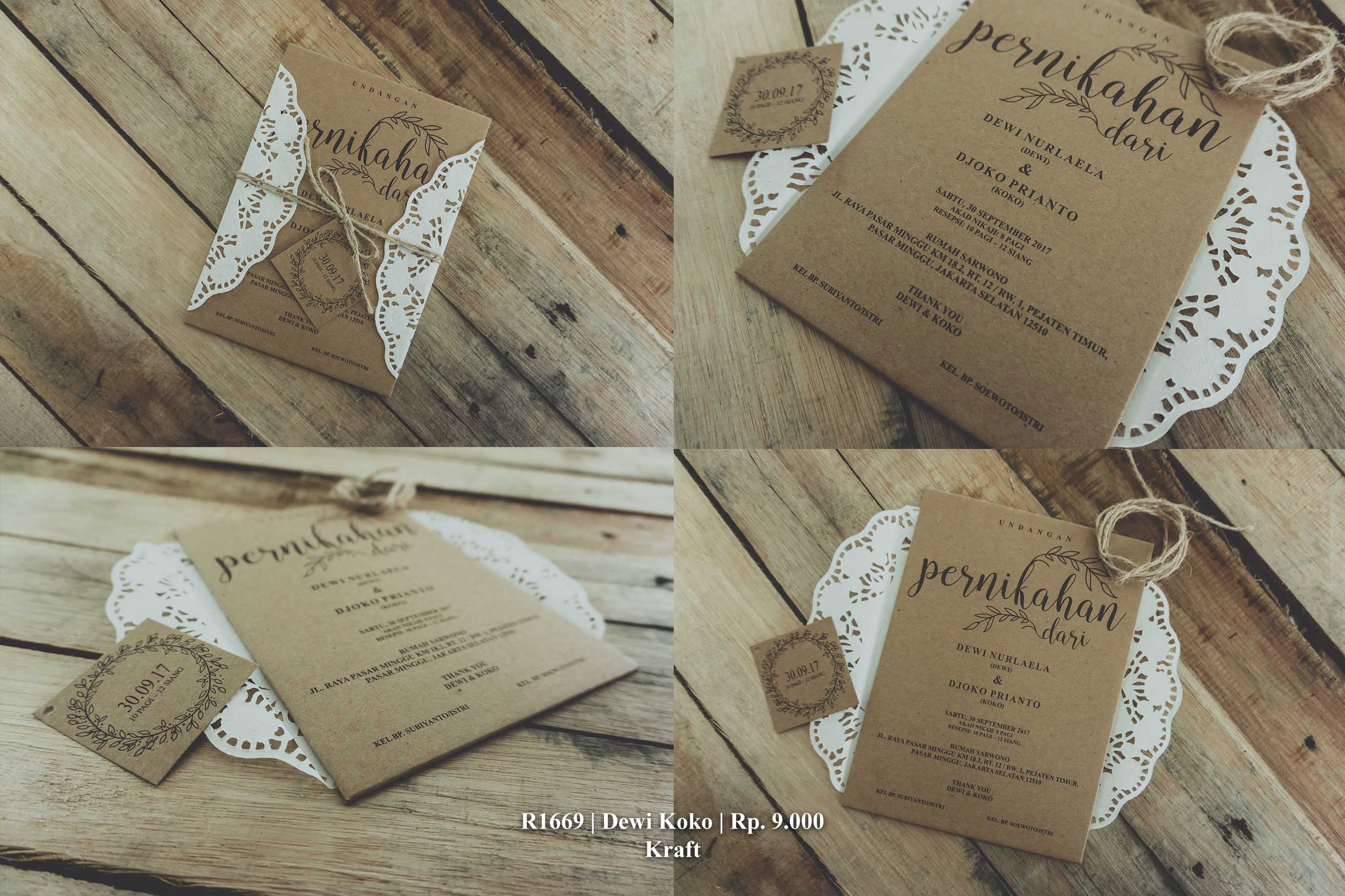 Detail Undangan Rustic Simple Nomer 16
