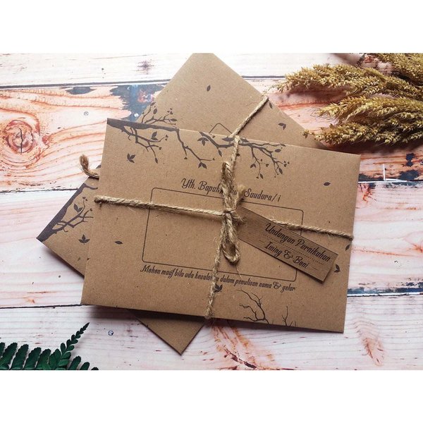 Detail Undangan Rustic Simple Nomer 18