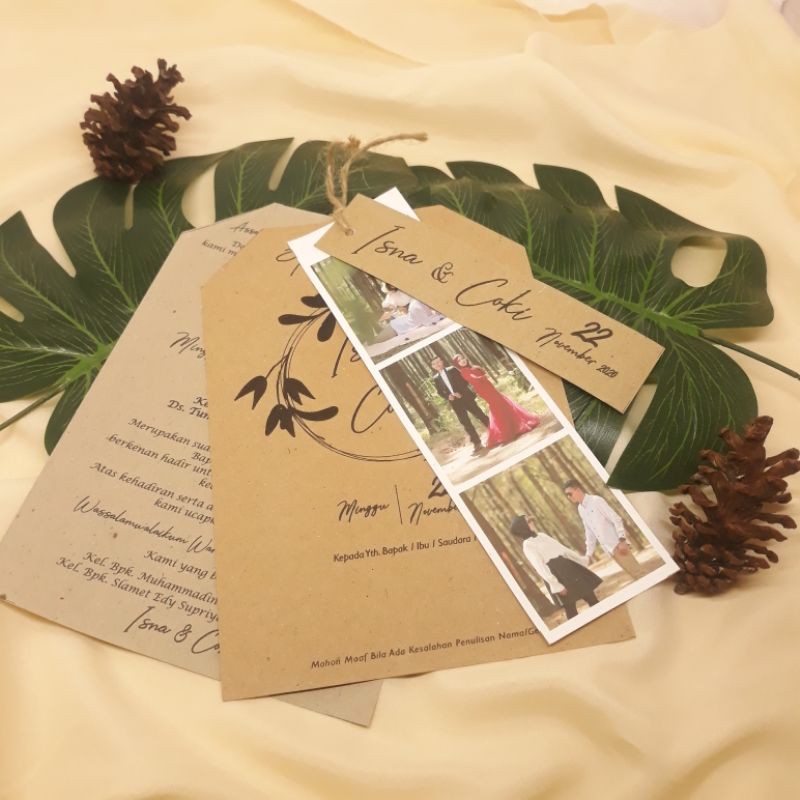 Detail Undangan Rustic Simple Nomer 9