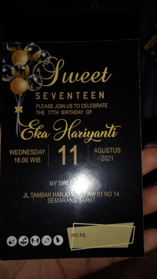 Detail Undangan Sweet Seventeen Unik Nomer 24