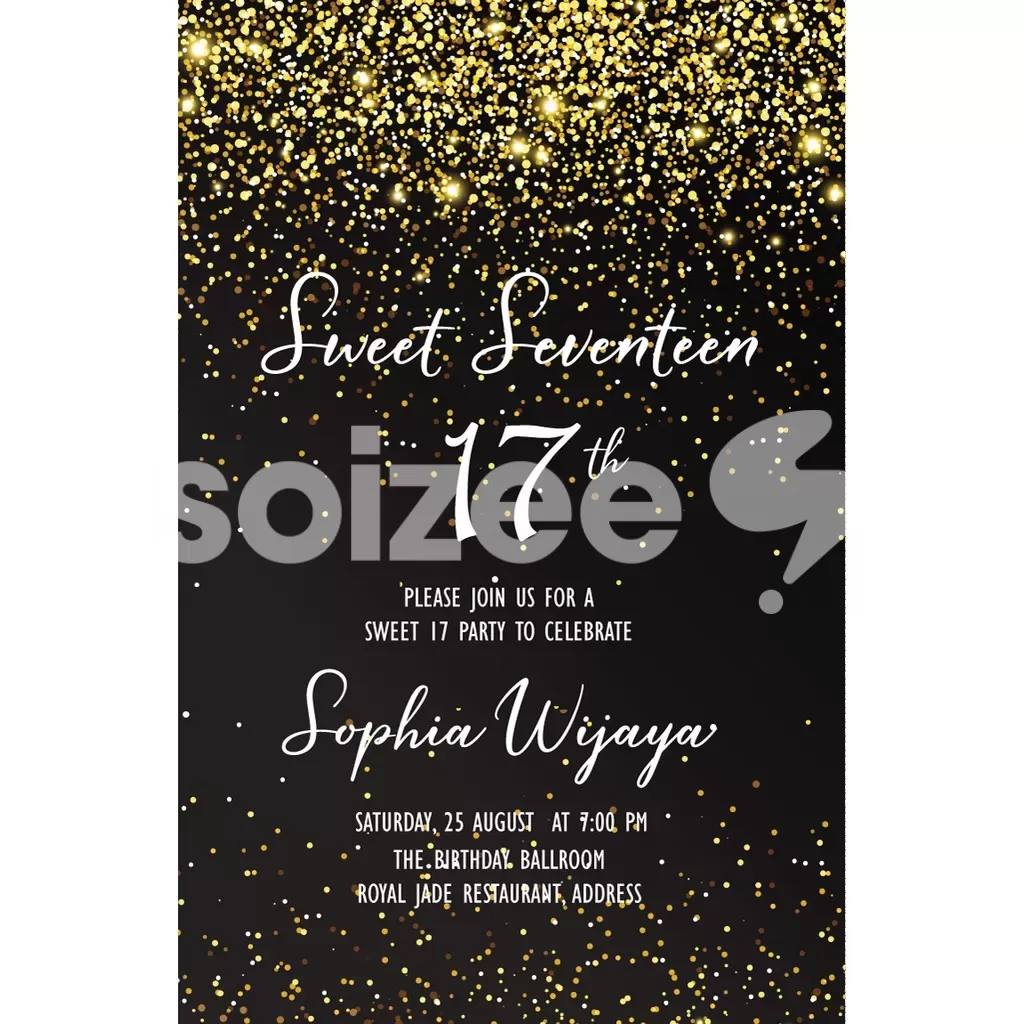 Detail Undangan Sweet Seventeen Unik Nomer 5