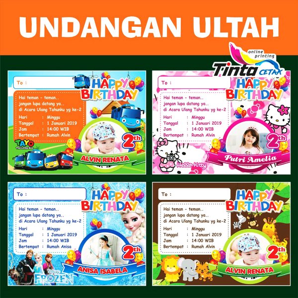 Detail Undangan Ulang Tahun Nomer 16