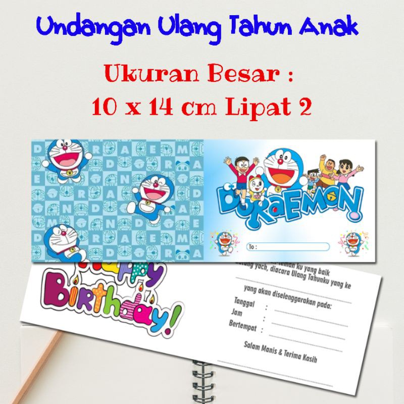 Detail Undangan Ulang Tahun Anak Lipat Nomer 5