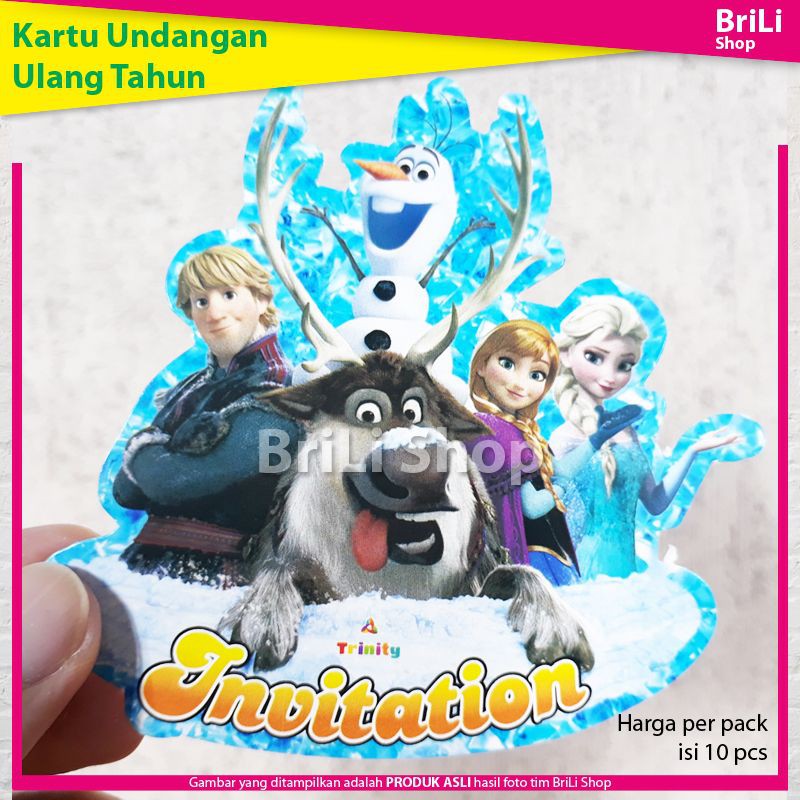 Detail Undangan Ulang Tahun Anak Perempuan Frozen Nomer 23