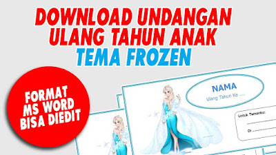 Detail Undangan Ulang Tahun Anak Perempuan Frozen Nomer 24