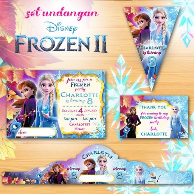 Detail Undangan Ulang Tahun Anak Perempuan Frozen Nomer 36