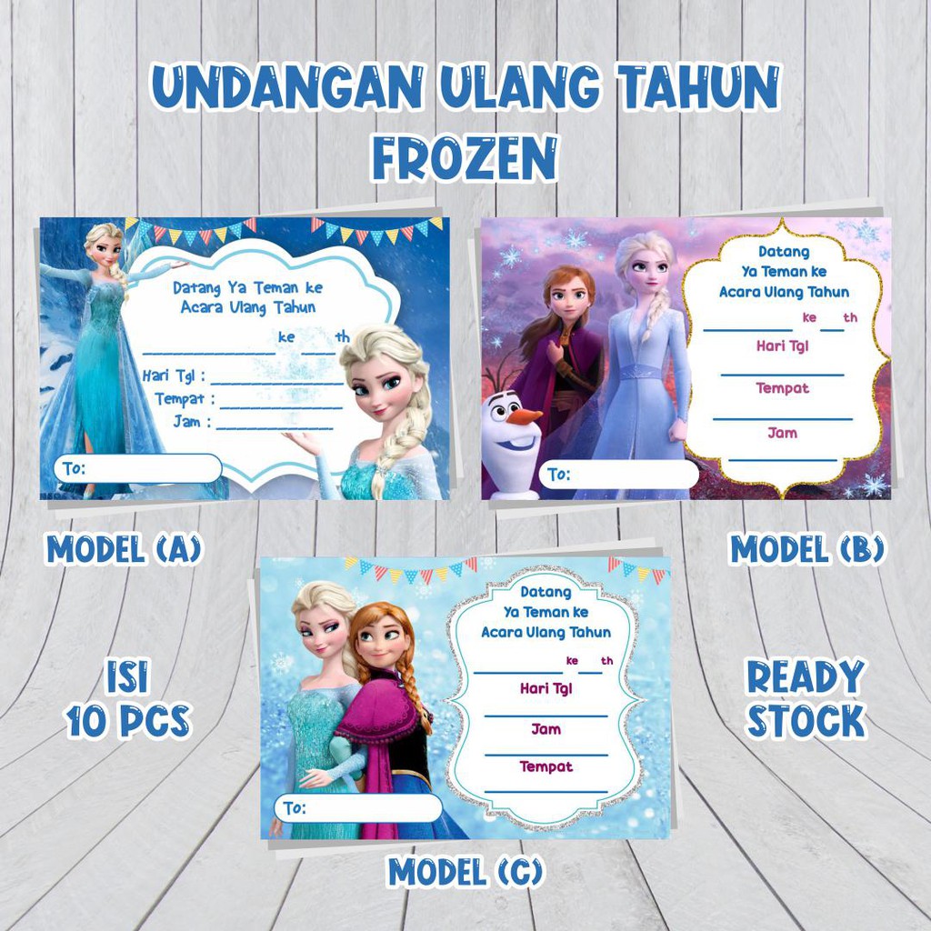 Detail Undangan Ulang Tahun Anak Perempuan Frozen Nomer 42