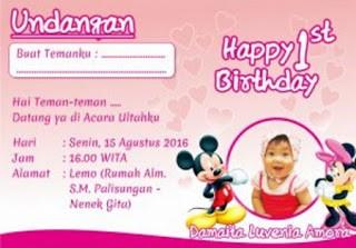 Detail Undangan Ulang Tahun Anak Yang Bisa Di Edit Nomer 25