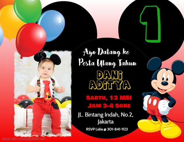 Detail Undangan Ulang Tahun Anak Yang Bisa Di Edit Nomer 40