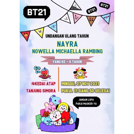 Detail Undangan Ulang Tahun Bts Nomer 16