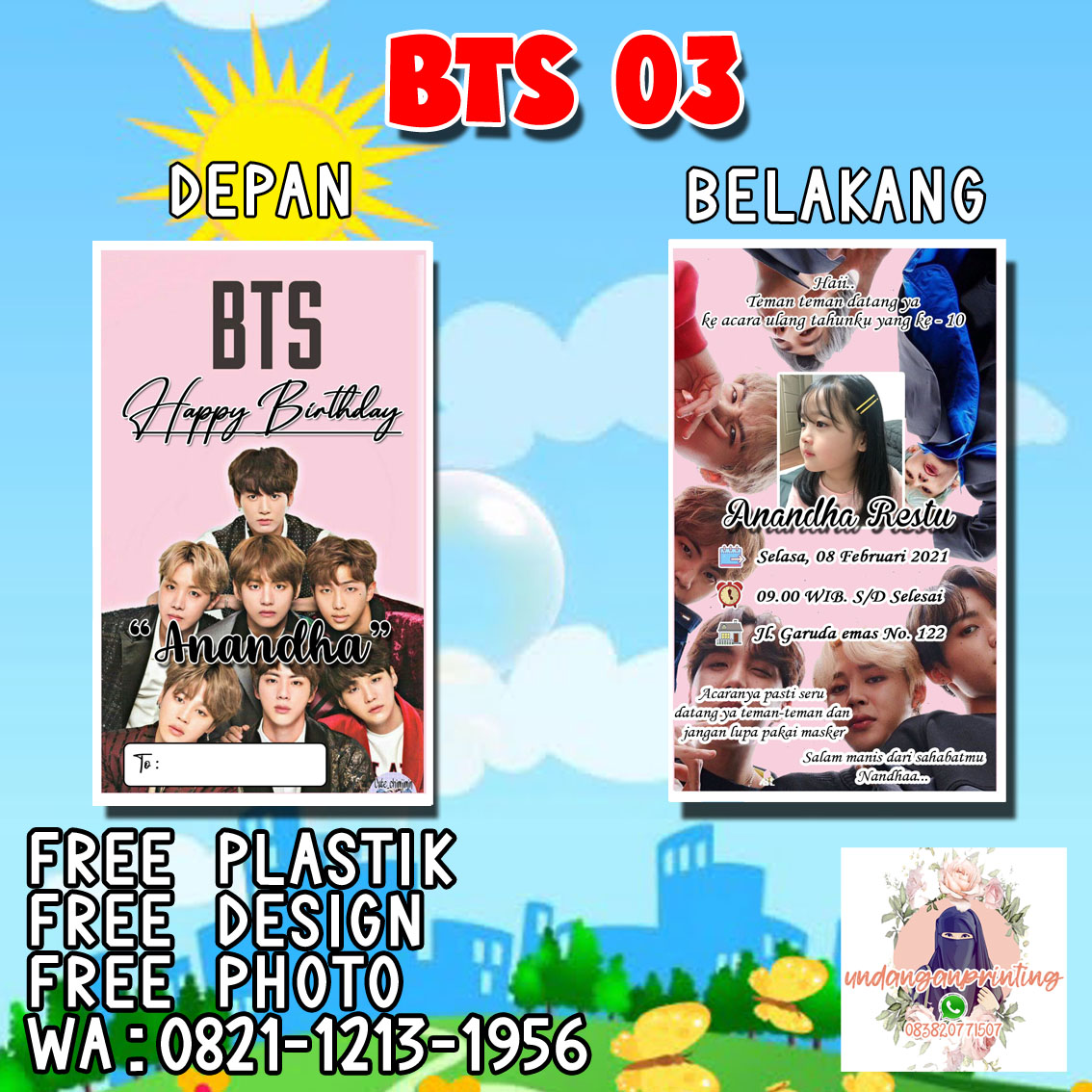 Detail Undangan Ulang Tahun Bts Nomer 29