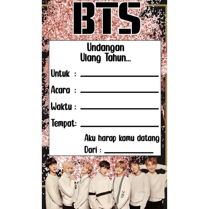 Detail Undangan Ulang Tahun Bts Nomer 56