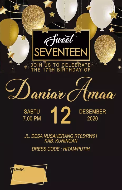 Detail Undangan Ulang Tahun Dewasa Nomer 16