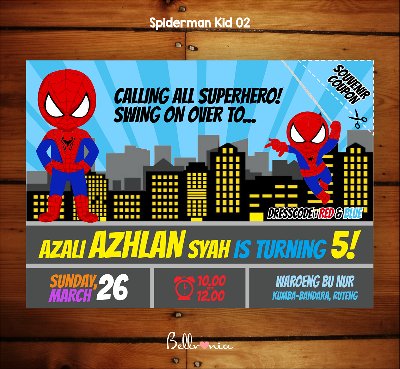 Detail Undangan Ulang Tahun Spiderman Nomer 13