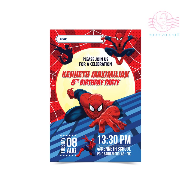 Detail Undangan Ulang Tahun Spiderman Nomer 21