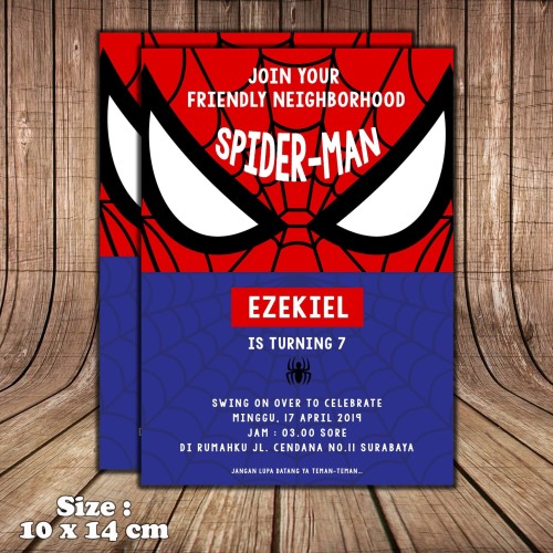 Detail Undangan Ulang Tahun Spiderman Nomer 22