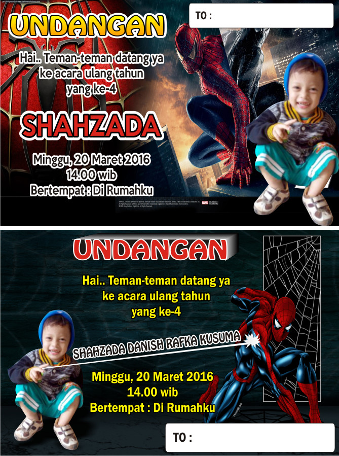 Detail Undangan Ulang Tahun Spiderman Nomer 24