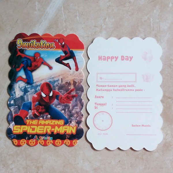 Detail Undangan Ulang Tahun Spiderman Nomer 25