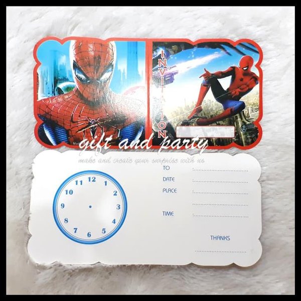 Detail Undangan Ulang Tahun Spiderman Nomer 50