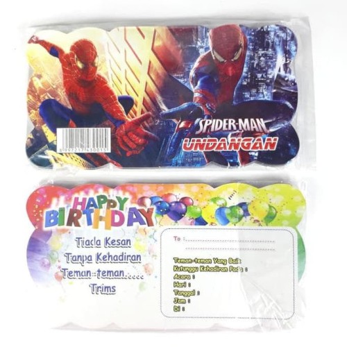 Detail Undangan Ulang Tahun Spiderman Nomer 56