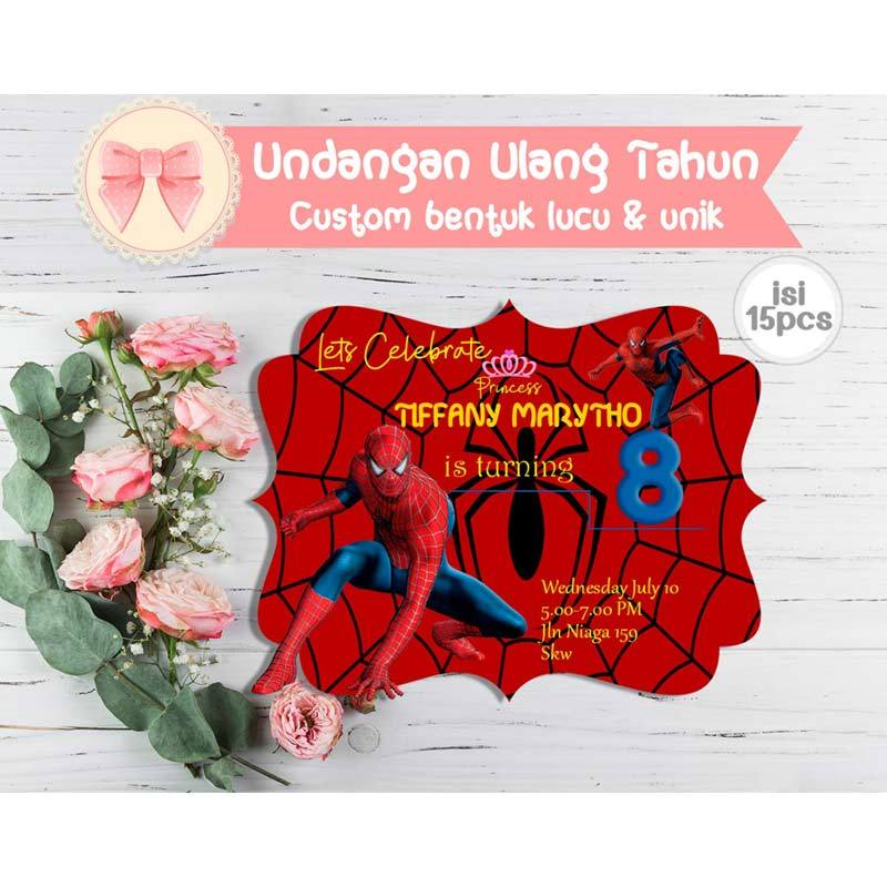 Detail Undangan Ulang Tahun Spiderman Nomer 9