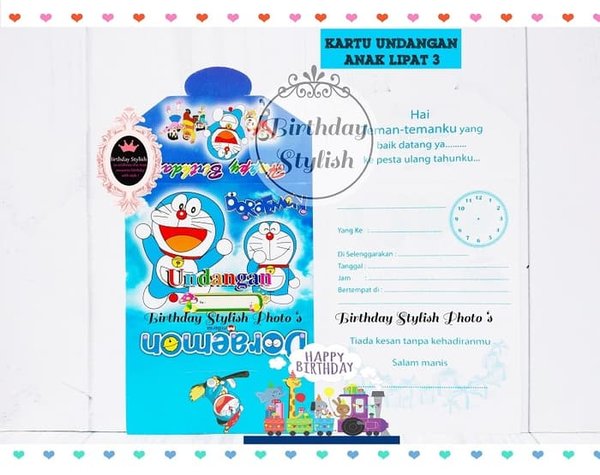 Detail Undangan Ultah Doraemon Nomer 17