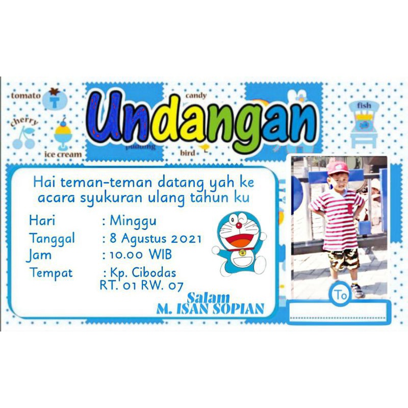 Detail Undangan Ultah Doraemon Nomer 24