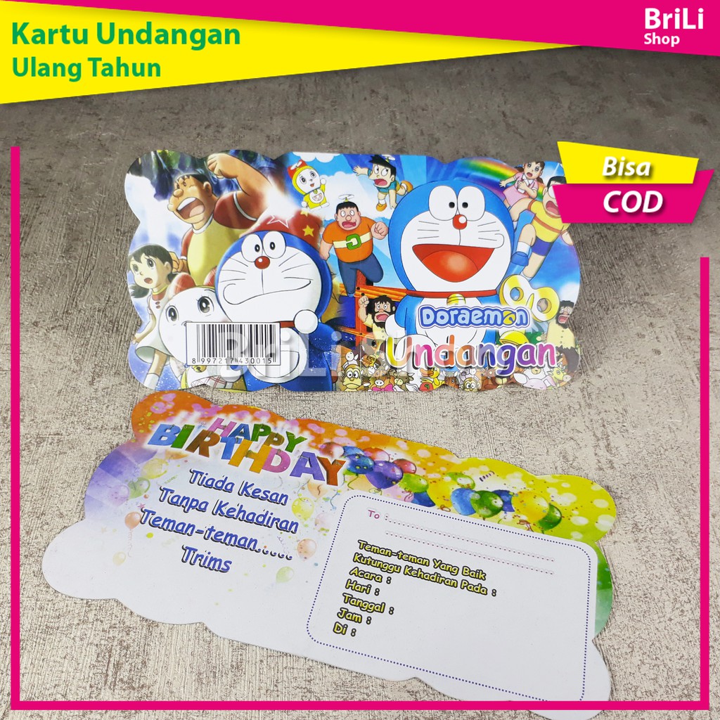 Detail Undangan Ultah Doraemon Nomer 45