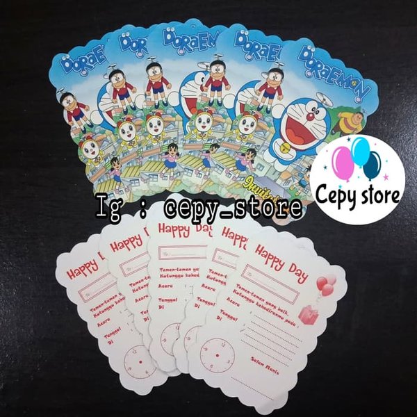 Detail Undangan Ultah Doraemon Nomer 57