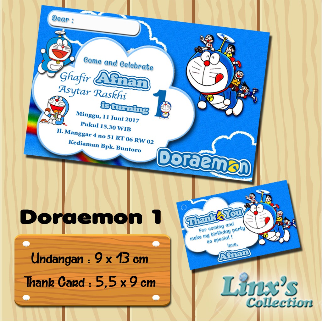 Detail Undangan Ultah Gambar Doraemon Nomer 12