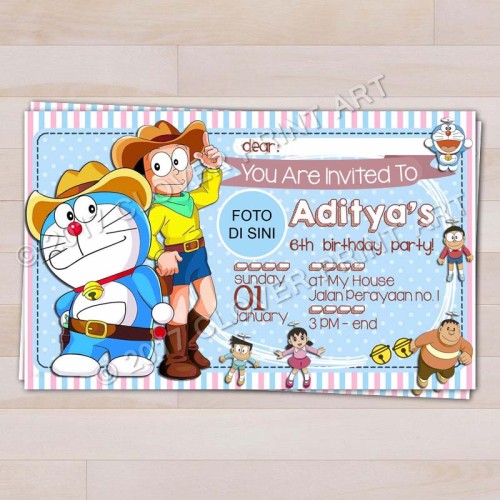 Detail Undangan Ultah Gambar Doraemon Nomer 29