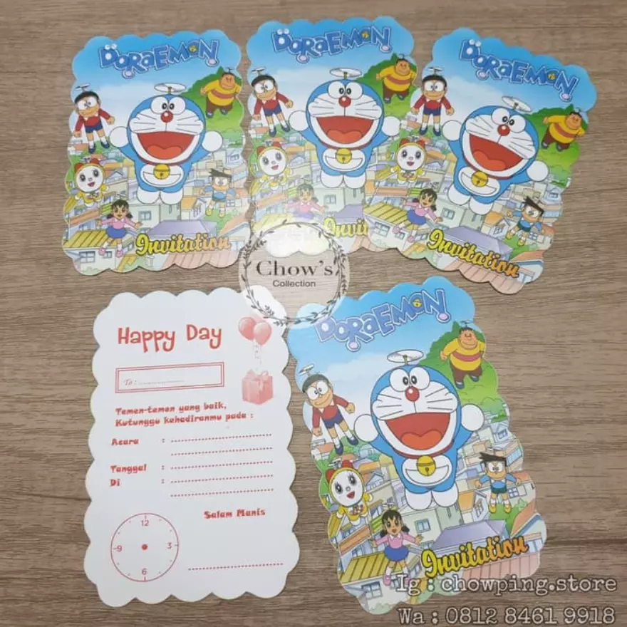 Detail Undangan Ultah Gambar Doraemon Nomer 4