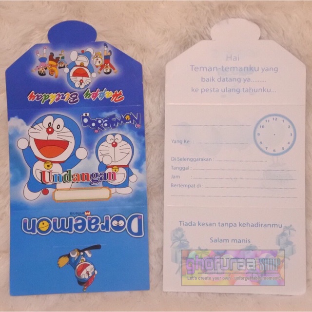 Detail Undangan Ultah Gambar Doraemon Nomer 40