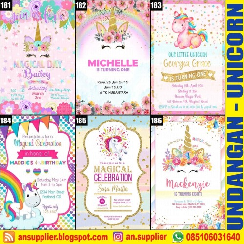 Download Undangan Ultah Unicorn Nomer 52