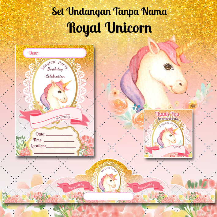 Download Undangan Ultah Unicorn Nomer 54