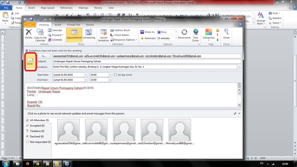 Detail Undangan Via Email Nomer 10
