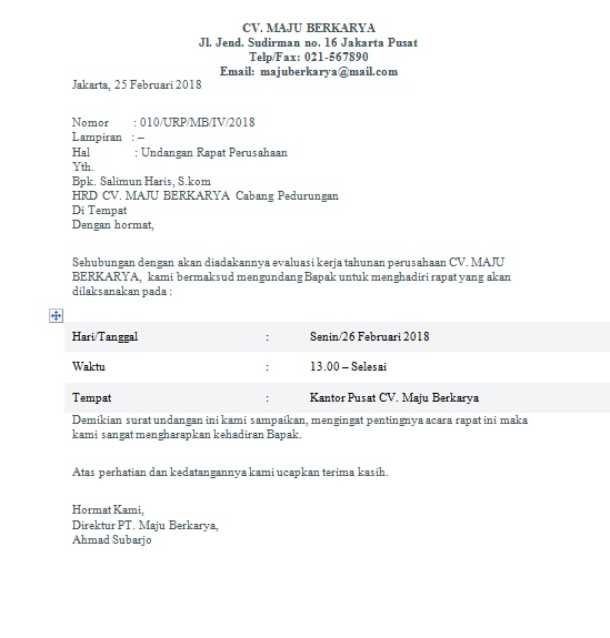 Detail Undangan Via Email Nomer 12