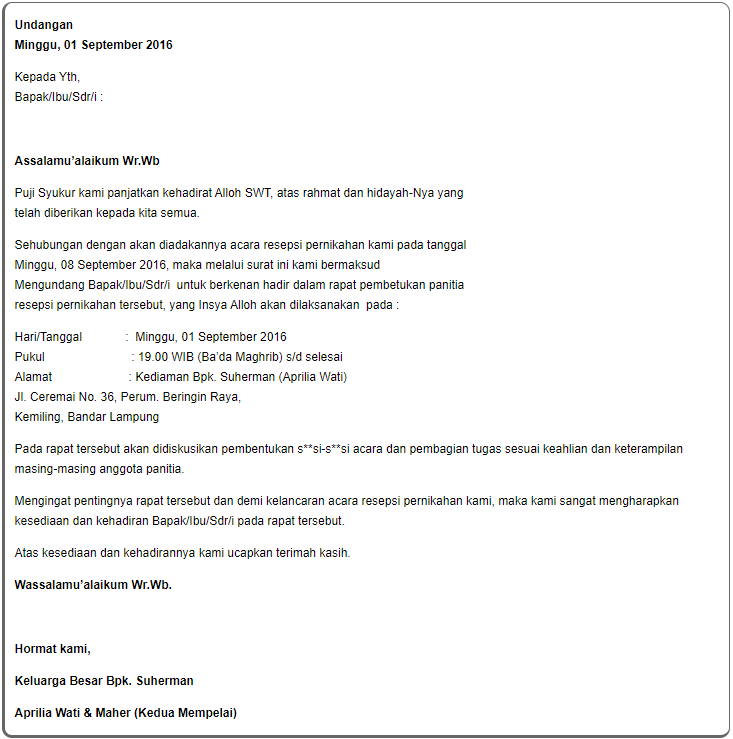 Detail Undangan Via Email Nomer 23