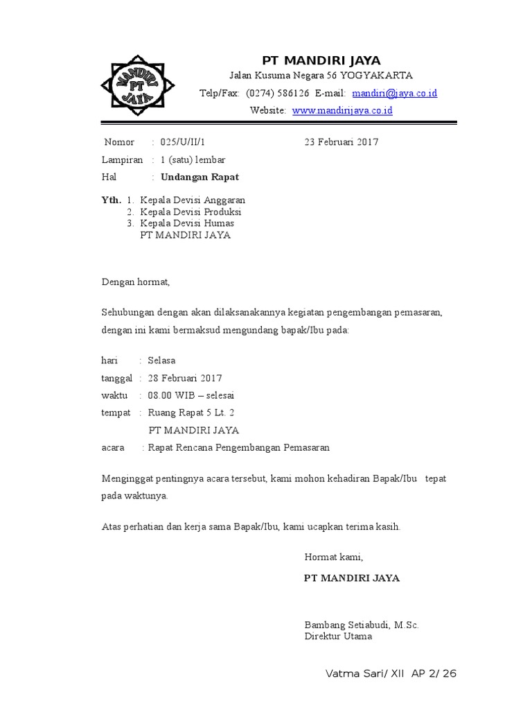 Detail Undangan Via Email Nomer 24