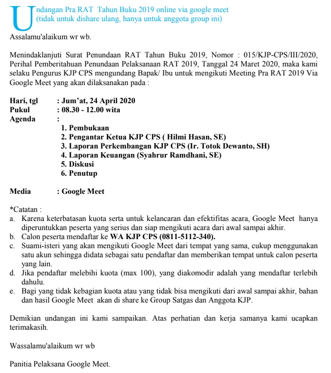 Detail Undangan Via Email Nomer 6