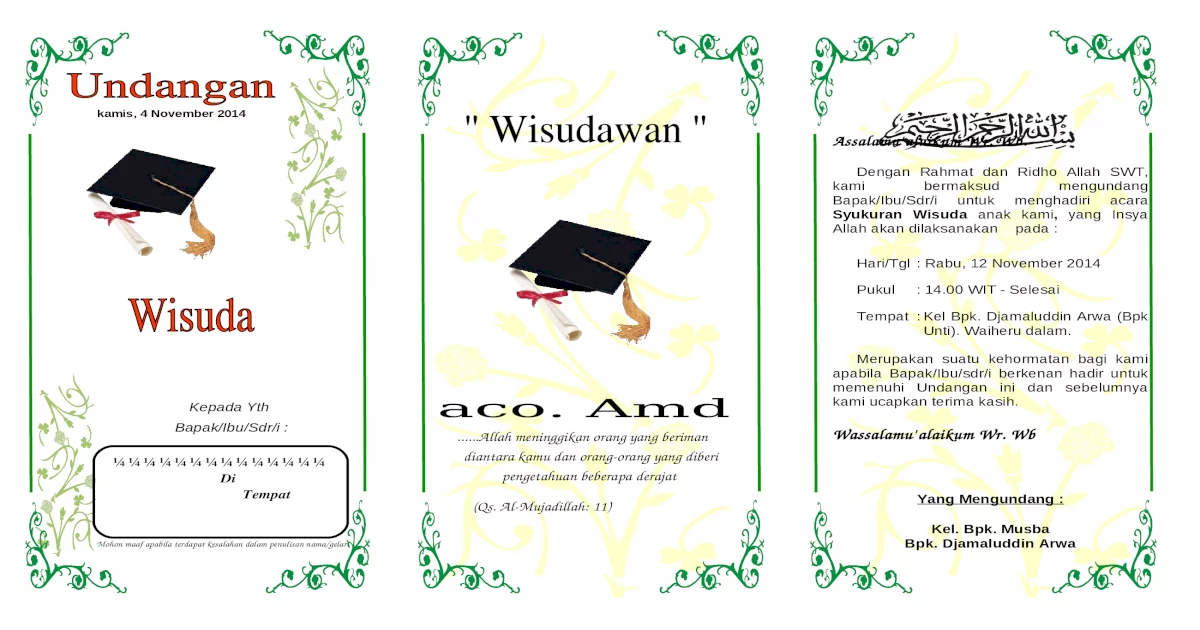 Detail Undangan Wisuda Ut Nomer 49