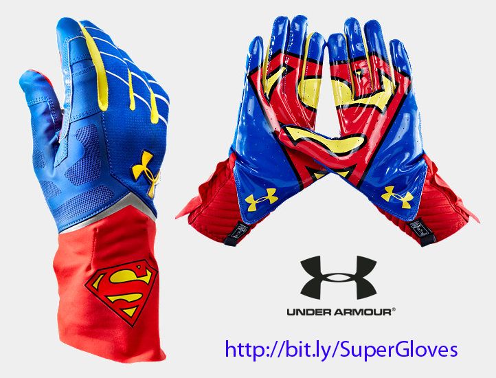 Detail Under Armour Superman Football Gloves Nomer 17