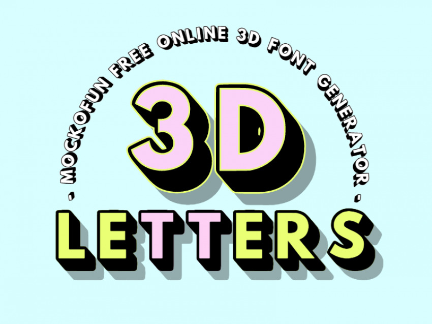 Detail 3d Schrift Generator Nomer 13