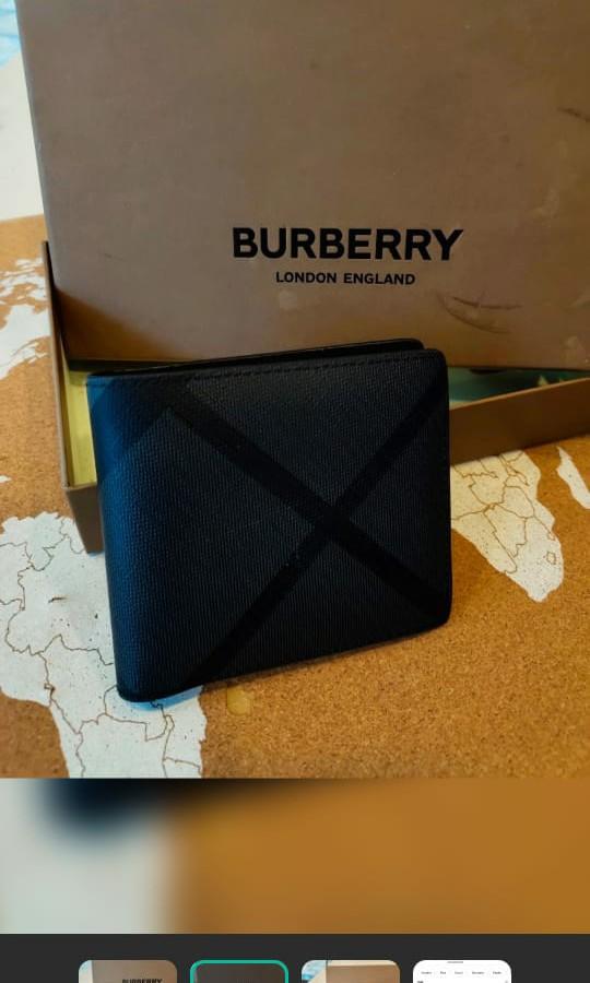 Detail Dompet Burberry Asli Nomer 11