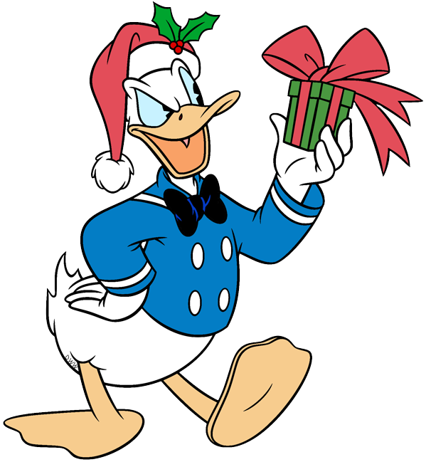 Detail Donald Duck Christmas Clipart Nomer 13