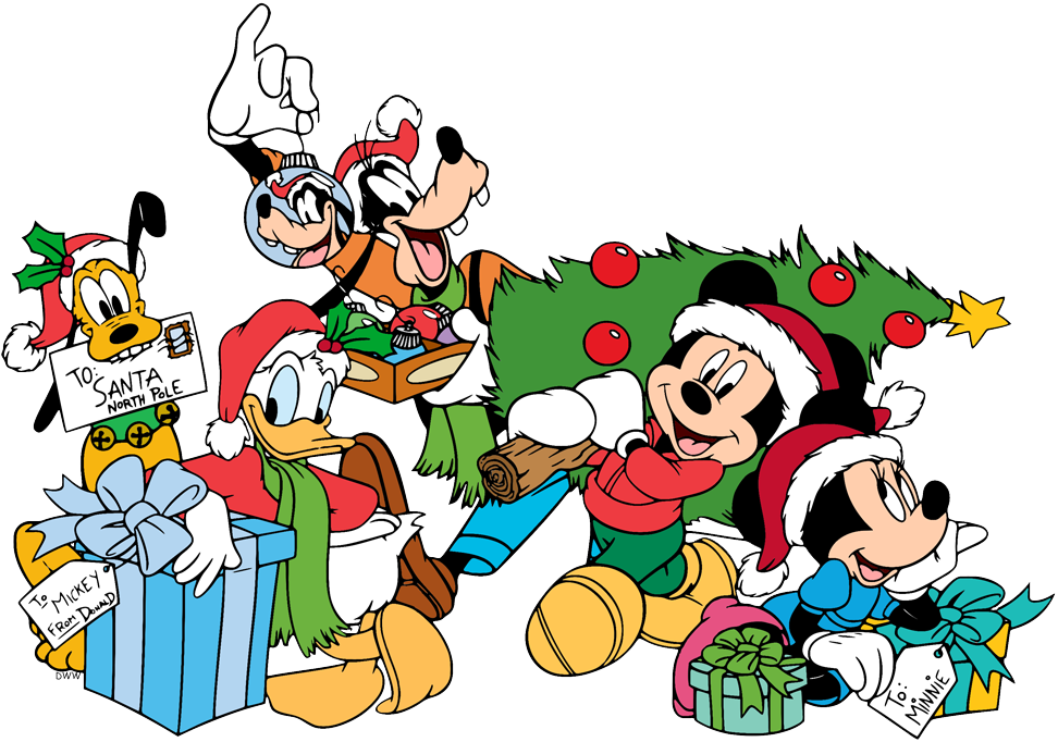 Detail Donald Duck Christmas Clipart Nomer 37