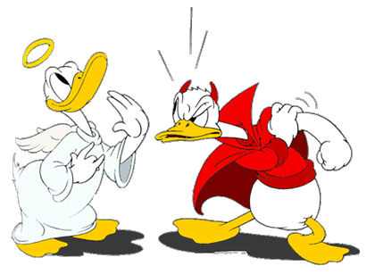 Detail Donald Duck Devil And Angel Nomer 3