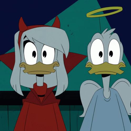 Detail Donald Duck Devil And Angel Nomer 40